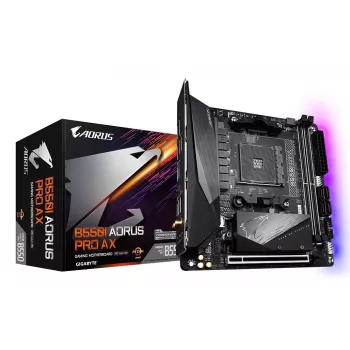 Pagrindinė plokštė GIGABYTE B550I AORUS PRO AX, B550, AM4, Mini-ITX