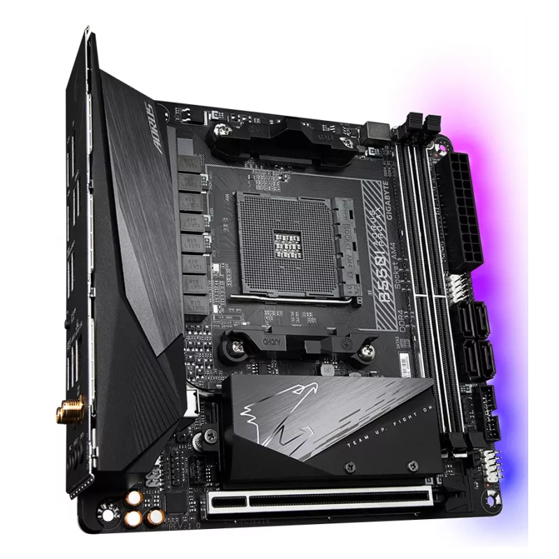 Pagrindinė plokštė GIGABYTE B550I AORUS PRO AX, B550, AM4, Mini-ITX