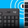 Logitech MK295 tylus belaidis rinkinys klaviatūra ir pelė RF belaidis QWERTY US International juoda