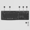 Logitech MK295 tylus belaidis rinkinys klaviatūra ir pelė RF belaidis QWERTY US International juoda