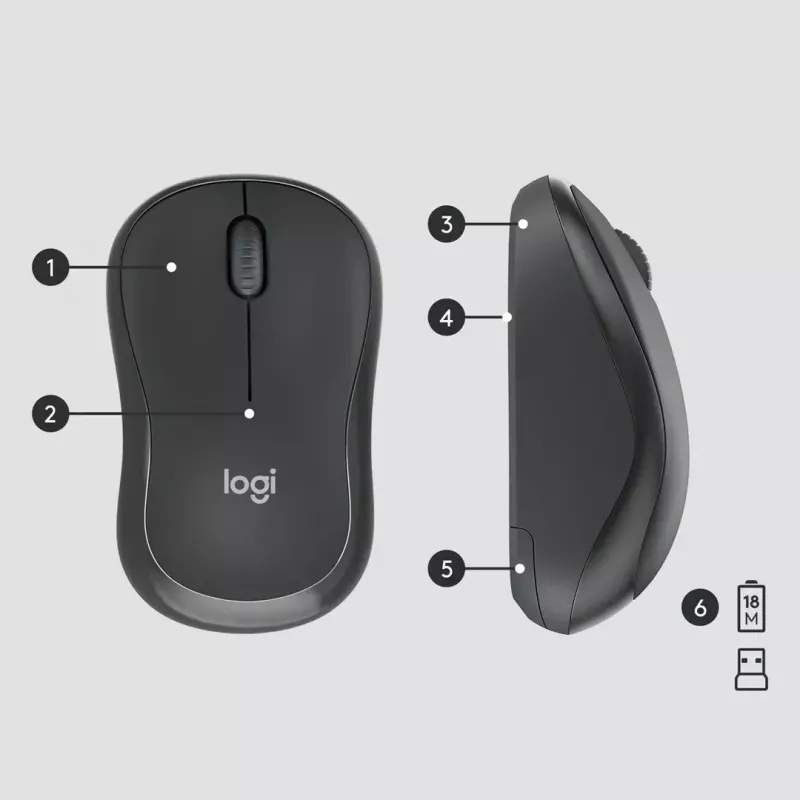 Logitech MK295 tylus belaidis rinkinys klaviatūra ir pelė RF belaidis QWERTY US International juoda