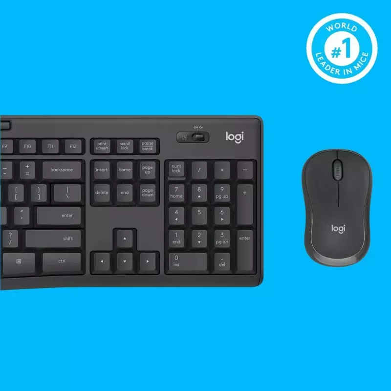 Logitech MK295 tylus belaidis rinkinys klaviatūra ir pelė RF belaidis QWERTY US International juoda