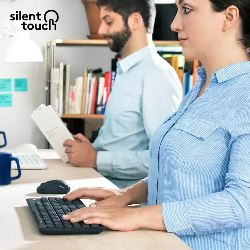 Logitech MK295 tylus belaidis rinkinys klaviatūra ir pelė RF belaidis QWERTY US International juoda