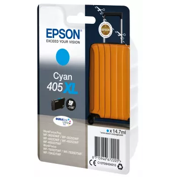Epson 405XL DURABrite Ultra rašalo kasetė 1 vnt. Originali Didelės talpos (XL) Cian
