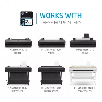 HP 712 38 ml juoda DesignJet rašalo kasetė