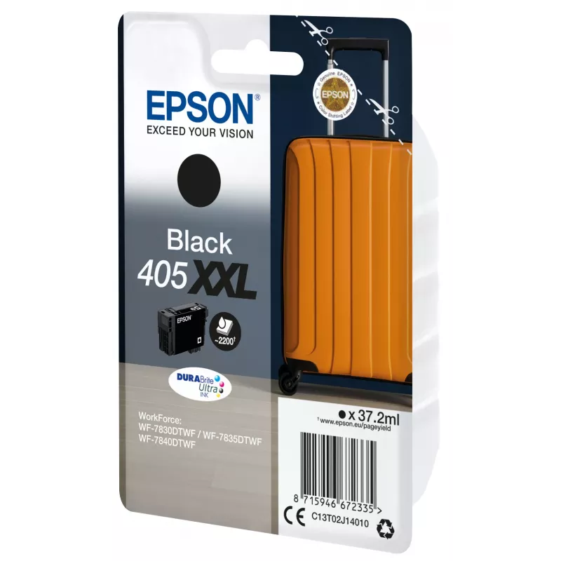 Epson 405XXL DURABrite Ultra rašalo kasetė, juoda, itin didelės talpos, 1 vnt., originali