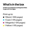 Originalūs HP 903 rašalinės kasetės 4 vnt. (juoda, mėlyna, raudona, geltona)
