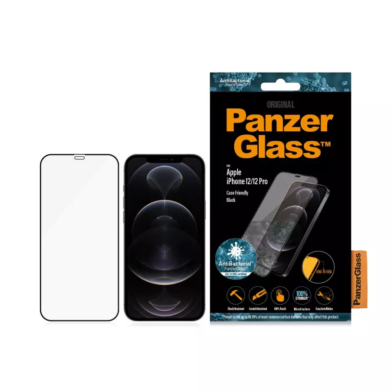 PanzerGlass ® Screen Protector iPhone 12 | 12 Pro | Edge-to-Edge