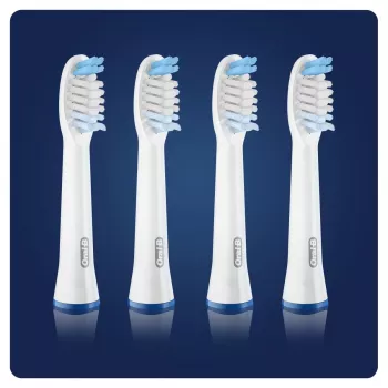 Dantų šepetėlio galvutės Oral-B Braun Pulsonic Clean 4 vnt. Baltos