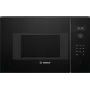 Įmontuojama solo mikrobangų krosnelė Bosch Serie 6 BFL524MB0 – 800 W, 20 L, grilis, lietiminis ir sukamasis valdymas, juoda