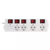 Prailginimo laidas LogiLink LPS252 1,5 m 4 AC lizdai Baltas