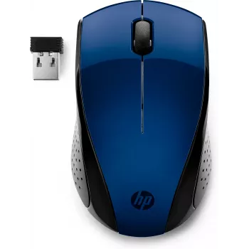 HP Wireless Mouse 220 (Lumiere Blue), ambidekstrinė, belaidė RF, mėlyna
