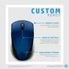 HP Wireless Mouse 220 (Lumiere Blue), ambidekstrinė, belaidė RF, mėlyna