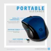 HP Wireless Mouse 220 (Lumiere Blue), ambidekstrinė, belaidė RF, mėlyna