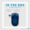HP Wireless Mouse 220 (Lumiere Blue), ambidekstrinė, belaidė RF, mėlyna
