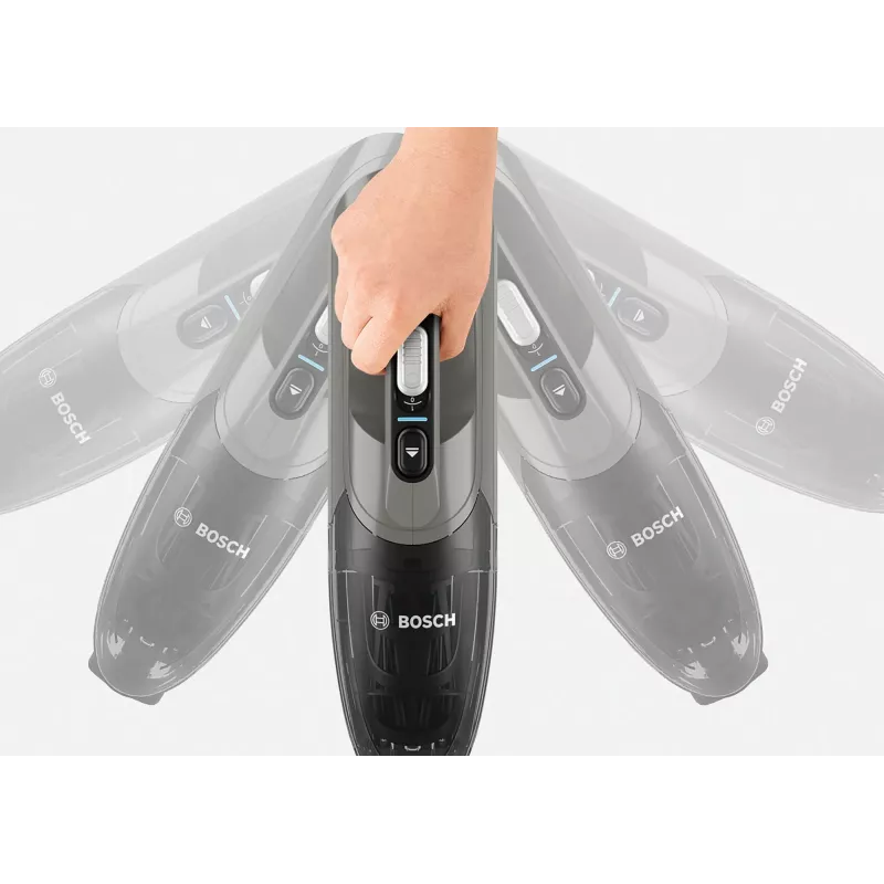 Bosch Serie 2 BBHF214G 2-in-1 lazdelinis dulkių siurblys / elektrinis šepetys, akumuliatorinis, sausam valymui, be maišelio, pilka