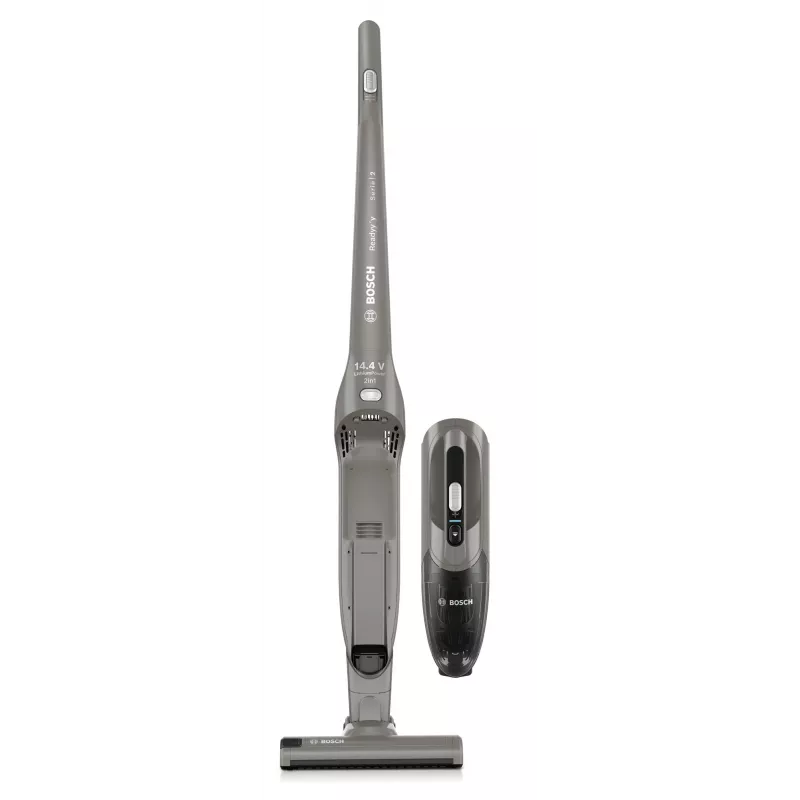Bosch Serie 2 BBHF214G 2-in-1 lazdelinis dulkių siurblys / elektrinis šepetys, akumuliatorinis, sausam valymui, be maišelio, pilka