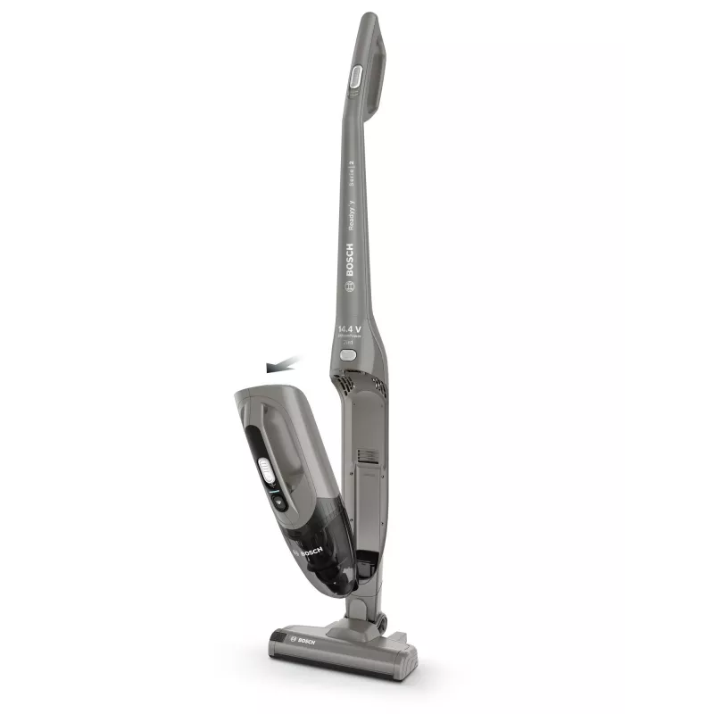 Bosch Serie 2 BBHF214G 2-in-1 lazdelinis dulkių siurblys / elektrinis šepetys, akumuliatorinis, sausam valymui, be maišelio, pilka