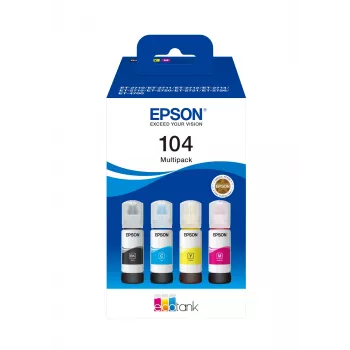 Kasetė Epson Ink C13T00P640 / 104 Multipack BK, C, M, Y