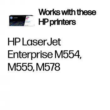 HP 212A rausvai raudonas (magenta) originalus lazerinio spausdintuvo kasetė