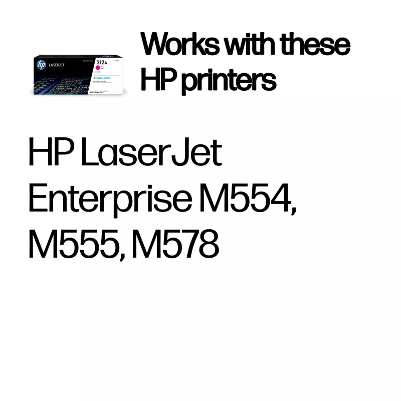 HP 212A rausvai raudonas (magenta) originalus lazerinio spausdintuvo kasetė