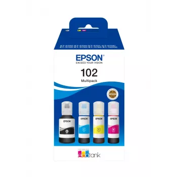 Kasetė Epson 102 4 vnt. rinkinys juoda + spalvota T03R6 C13T03R640