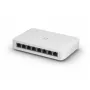 Valdomas jungiklis UBIQUITI UniFi Switch Lite 8 PoE L2, 8x Gigabit, 4x PoE+ (30W/port), 54V DC, 60W sąnaudos