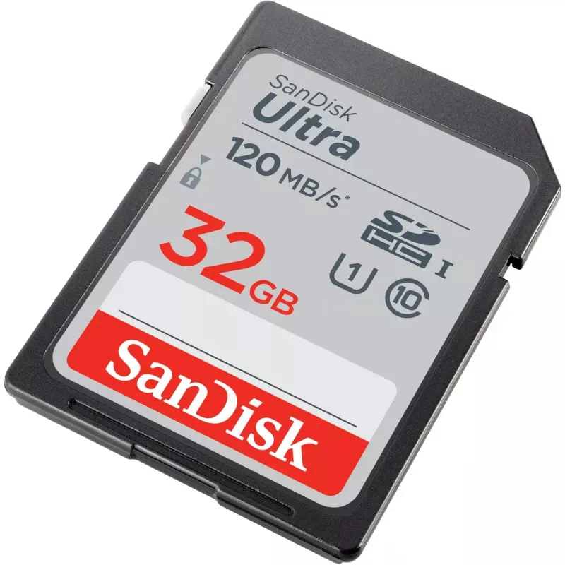 WESTERN DIGITAL SanDisk Ultra 32GB SDHC atminties kortelė Class 10 UHS-I 120MB/s (SDSDUN4-032G-GN6IN)