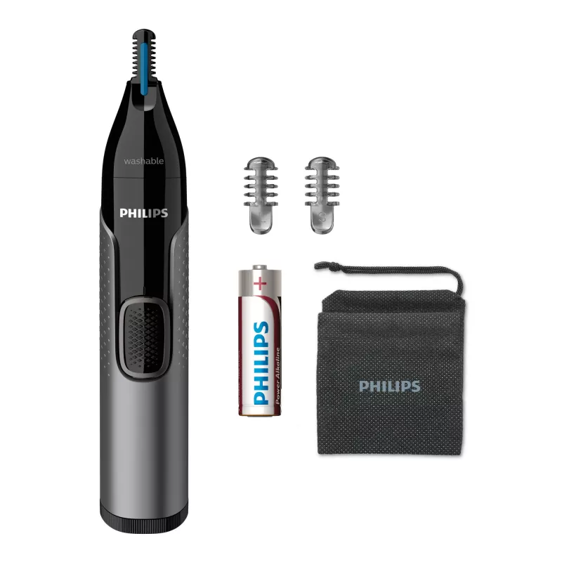 „Philips 3000 Series“ nosies plaukų kirpimo mašinėlė NT3650/16 – plaunama, su 2 šukomis
