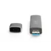 DIGITUS DA-70886 Kortelių skaitytuvas su USB šakotuvu (USB-C + USB 3.0) 1x SD, 1x MicroSD, 1x USB 3.0, pilka