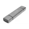 DIGITUS DA-70886 Kortelių skaitytuvas su USB šakotuvu (USB-C + USB 3.0) 1x SD, 1x MicroSD, 1x USB 3.0, pilka