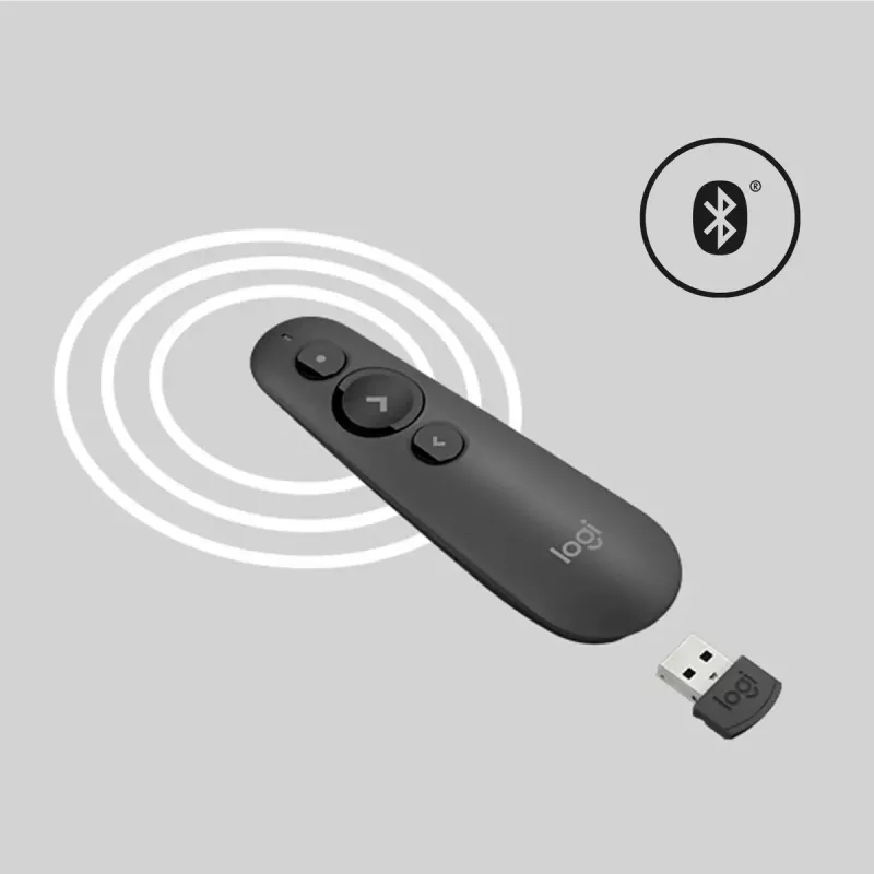 LOGITECH R500s lazerinis pristatymo nuotolinio valdymo pultas grafitas