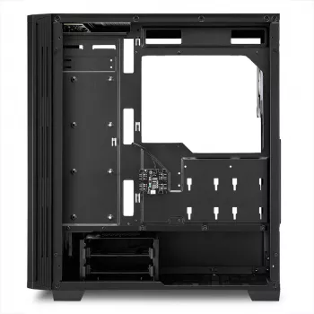 Korpusas PC Sharkoon RGB LIT 100 Midi Tower Juodas