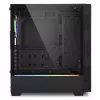 Korpusas PC Sharkoon RGB LIT 100 Midi Tower Juodas