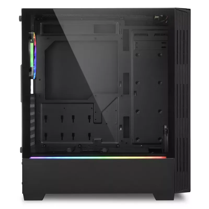 Korpusas PC Sharkoon RGB LIT 100 Midi Tower Juodas