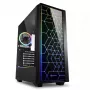 Korpusas PC Sharkoon RGB LIT 100 Midi Tower Juodas