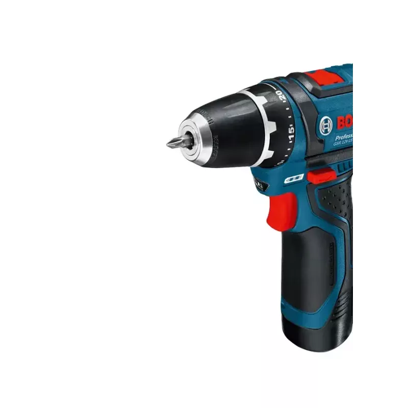 Bosch Akumuliatorinis sraigtasukis 12 V Li-Ion 1300 RPM Juoda, Mėlyna, Raudona
