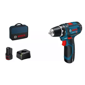 Bosch Akumuliatorinis sraigtasukis 12 V Li-Ion 1300 RPM Juoda, Mėlyna, Raudona