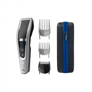 Philips 5000 serijos HC5650/15 plaukų kirpimo mašinėlė – belaidė, Li-Ion baterija, 90 min, 28 ilgio pakopos (0,5–28 mm), 41 mm nerūdijančio plieno peiliukas
