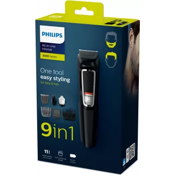Daugiafunkcis kirpimo ir priežiūros prietaisas Philips MULTIGROOM Series 3000 9-in-1 MG3740/15