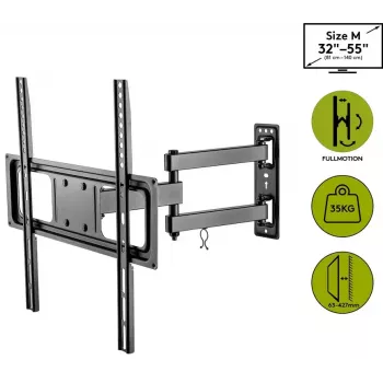 Goobay TV sieninis laikiklis Basic FULLMOTION M 35 kg 32-55 coliai