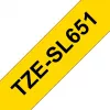 Brother TZe-SL651 lipni juosta kabeliams žymėti 24 mm juoda ant geltonos