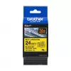 Brother TZe-SL651 lipni juosta kabeliams žymėti 24 mm juoda ant geltonos