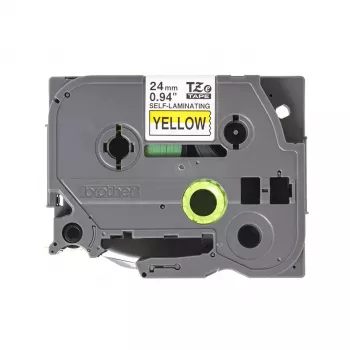 Brother TZe-SL651 lipni juosta kabeliams žymėti 24 mm juoda ant geltonos