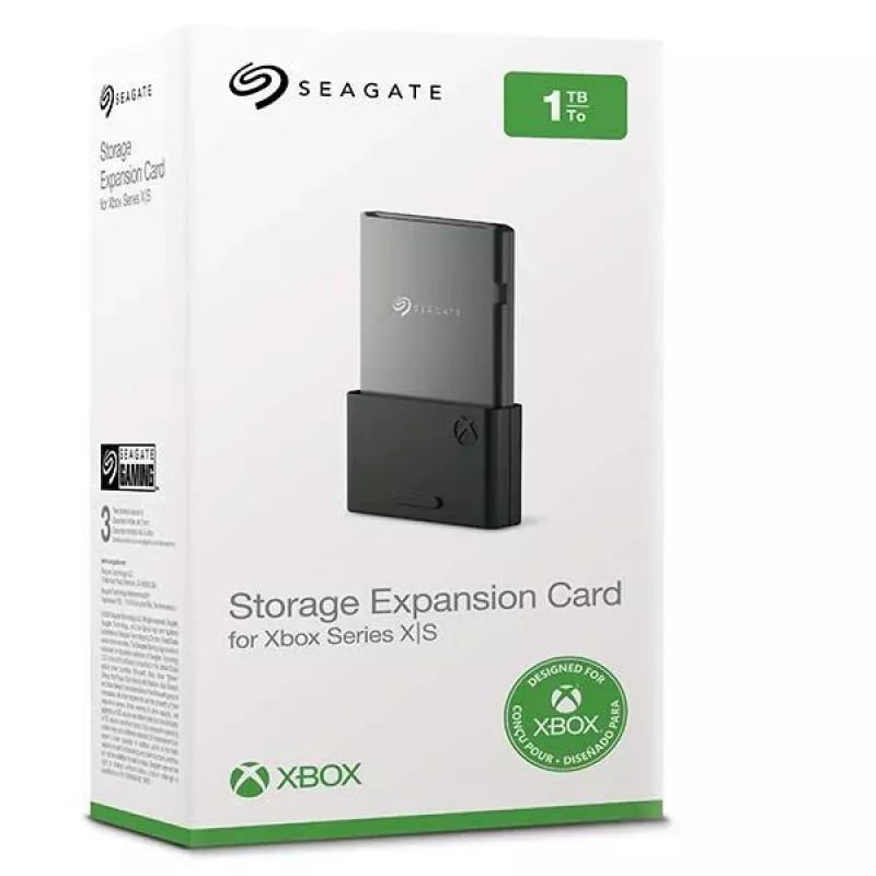 Seagate Storage Expansion Card talpinimo plėtinio kortelė, Xbox, juoda, 1 TB, Microsoft, Xbox Series X, Xbox Series S