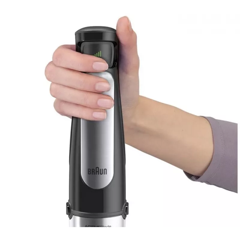 Braun MultiQuick 7 MQ 7045X 1.25 L Panardinis blenderis 1000 W Juoda, Nerūdijantis plienas