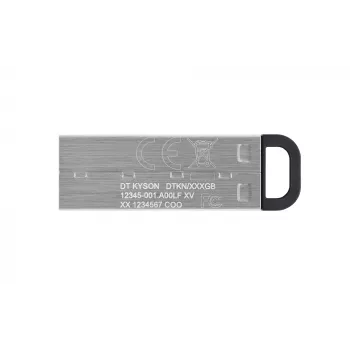 Kingston DataTraveler Kyson 64GB USB atmintukas, USB 3.2 Gen 1, 200 MB/s, sidabrinis