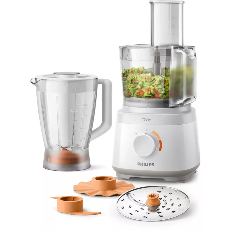 Philips Daily Collection HR7320/00 virtuvės kombainas 700 W 2,1 L baltas