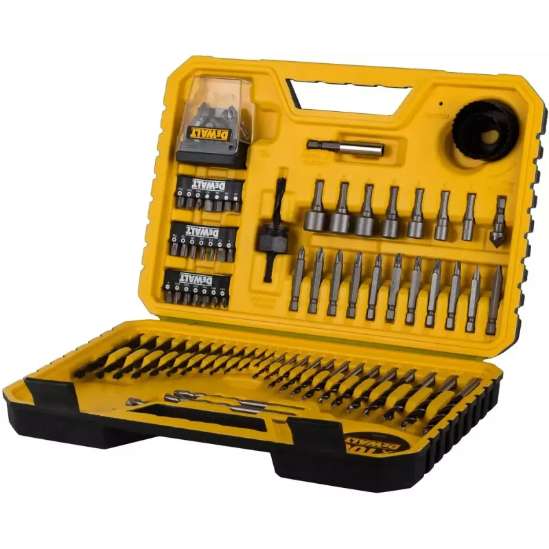DeWALT DT71563 antgalių, grąžtų ir vainikinių grąžtų rinkinys, 100 vnt.