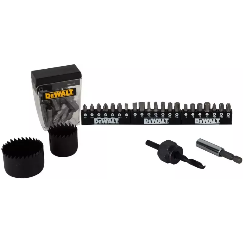 DeWALT DT71563 antgalių, grąžtų ir vainikinių grąžtų rinkinys, 100 vnt.